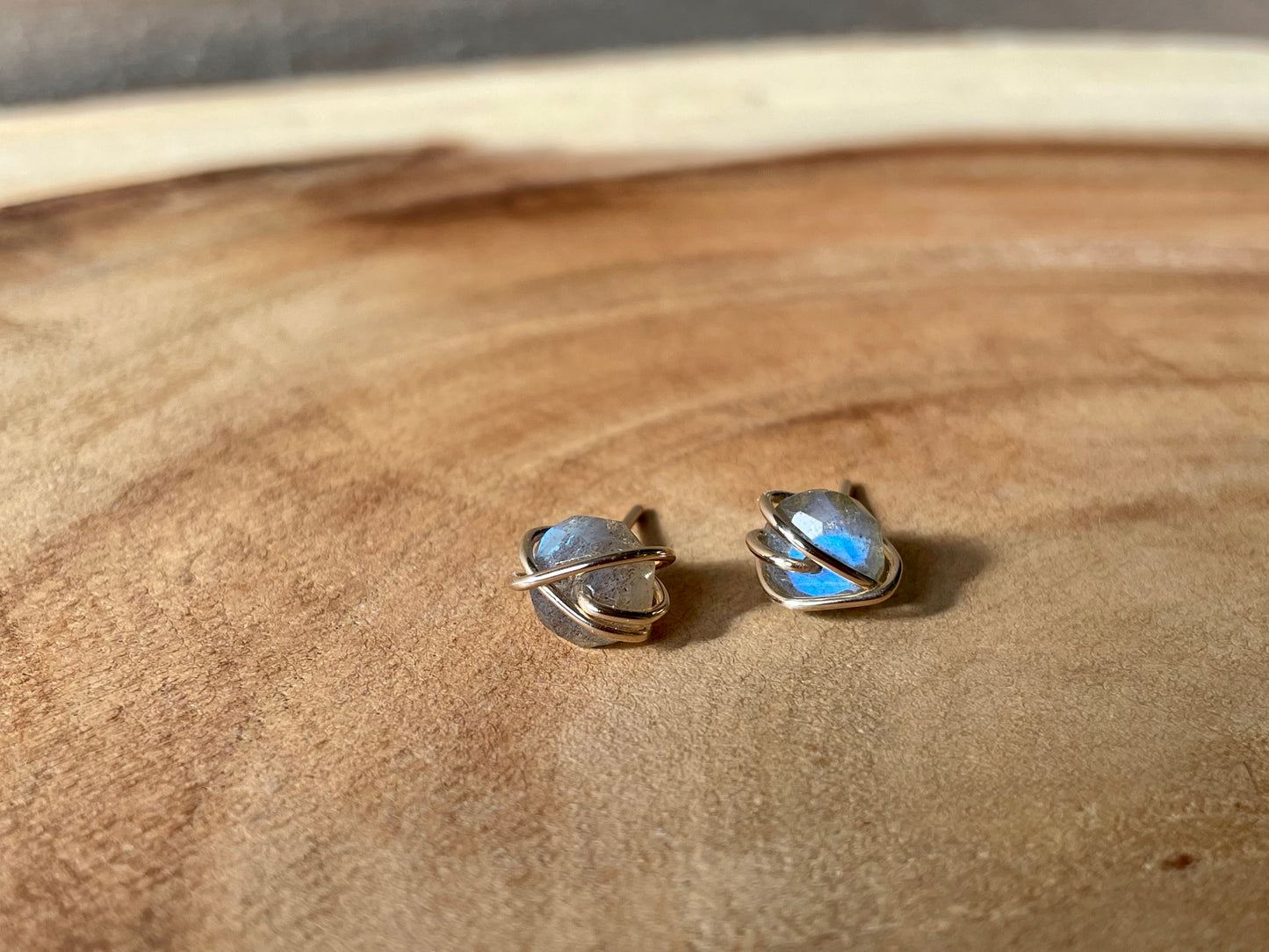 Labradorite Studs