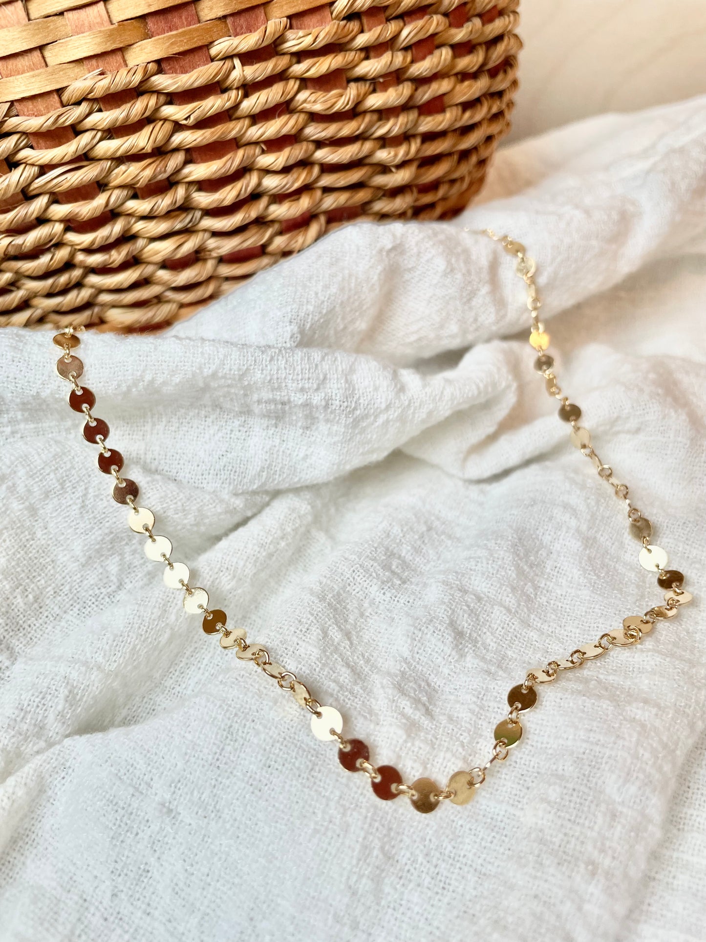 Many Moons Sequin Choker