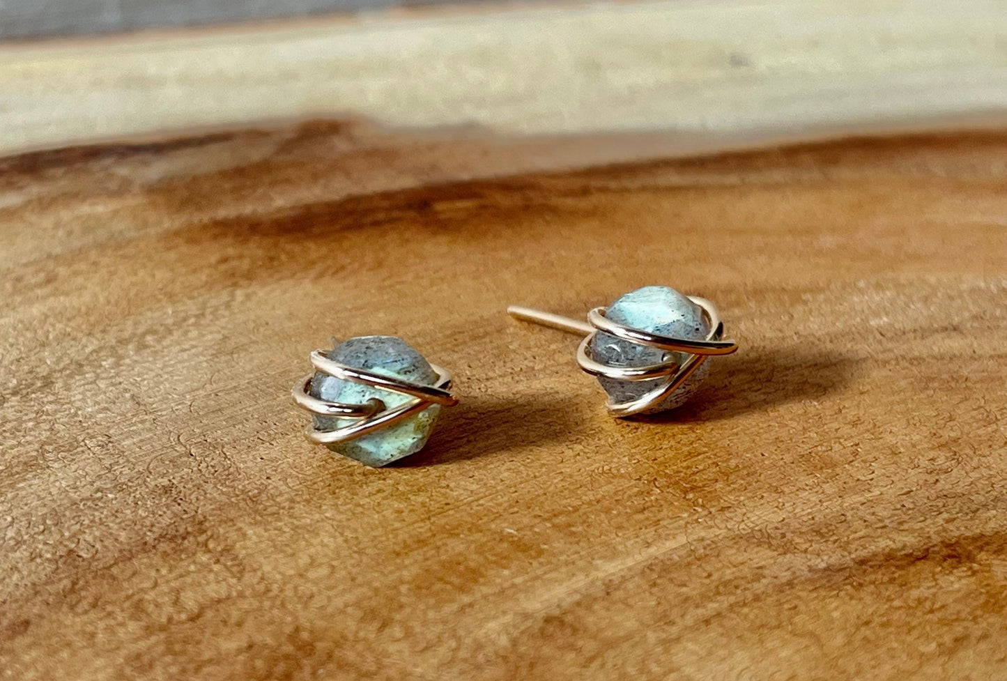 Labradorite Studs