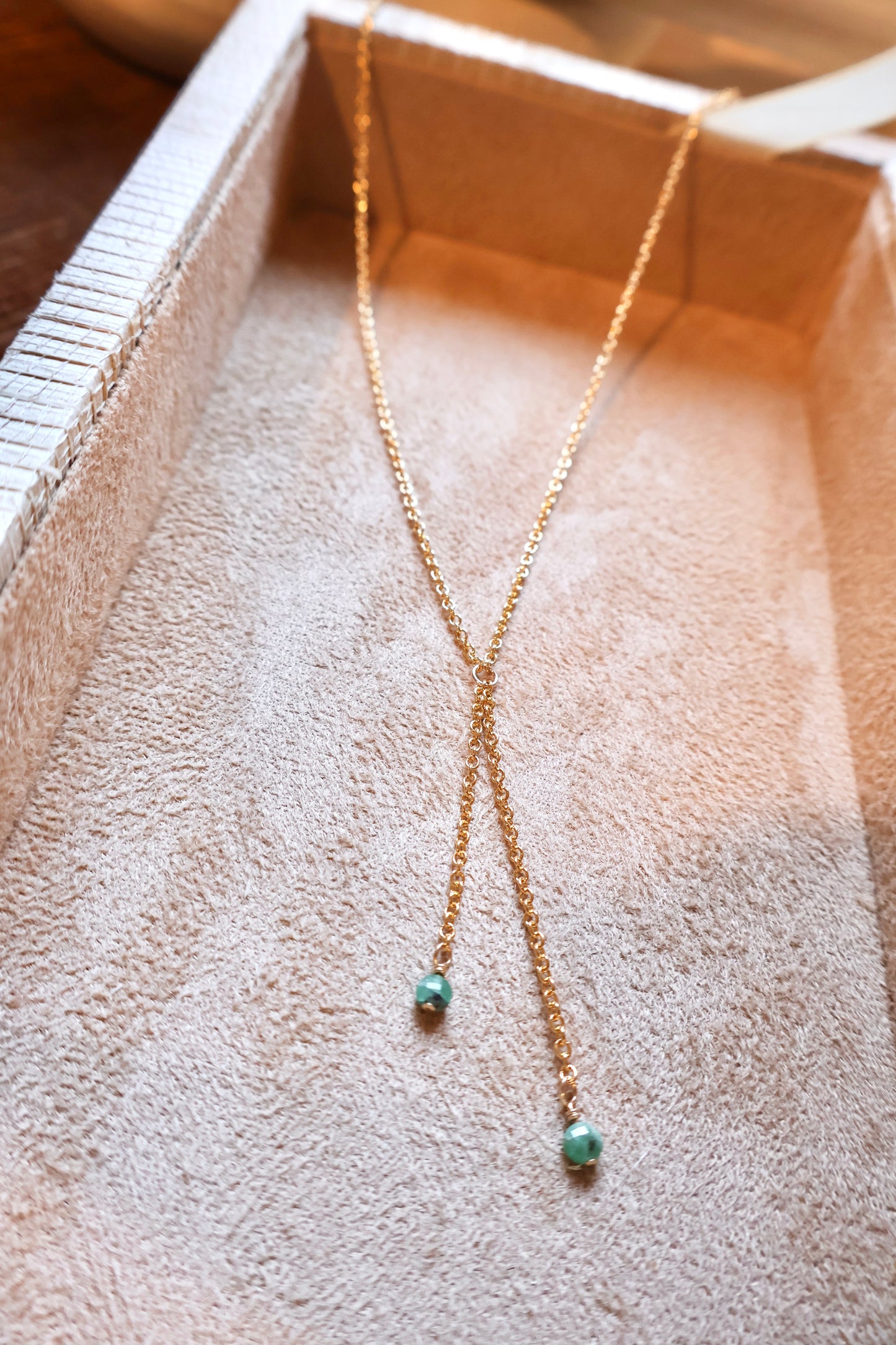 Lariat Birthstone Necklace